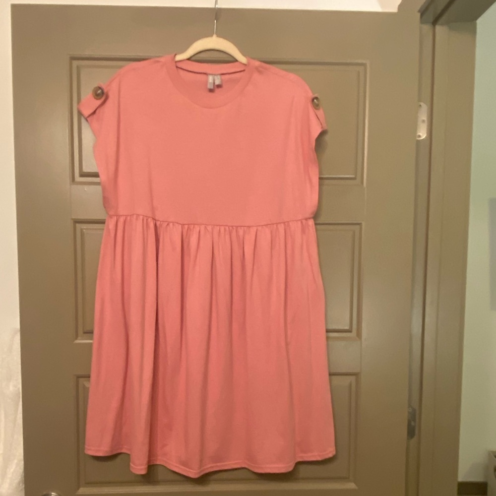 ASOS Pink dress with shoulder buttons